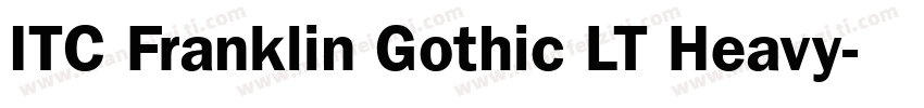 ITC Franklin Gothic LT Heavy字体转换